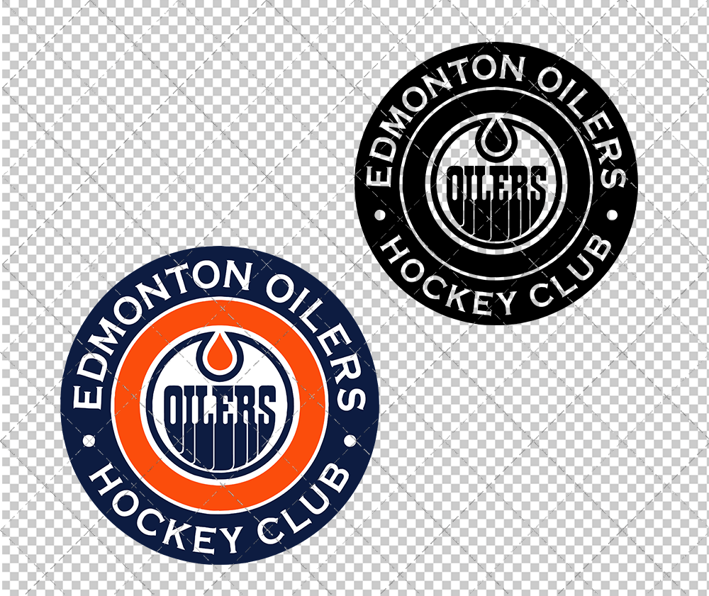 Edmonton Oilers Circle 2017 002, Svg, Dxf, Eps, Png - SvgShopArt