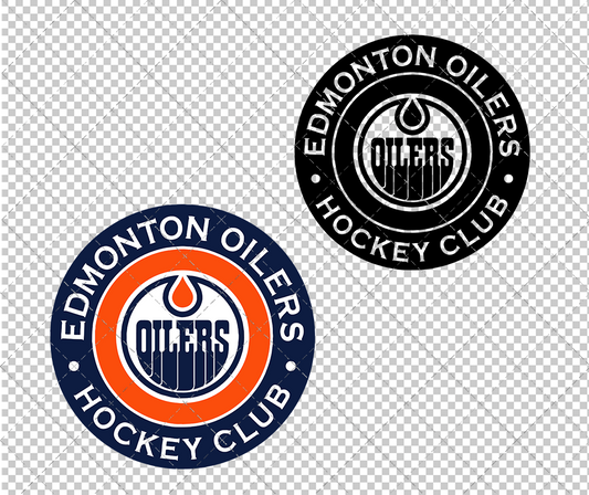 Edmonton Oilers Circle 2017 002, Svg, Dxf, Eps, Png - SvgShopArt