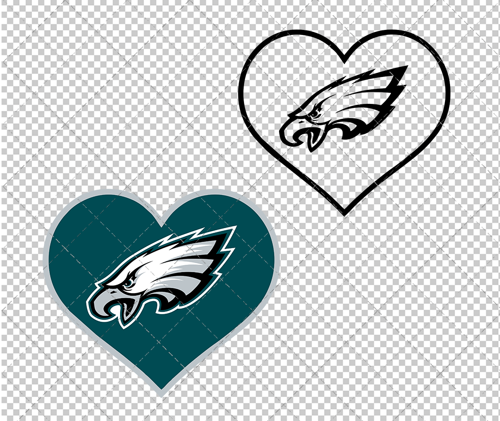 Philadelphia Eagles Concept 1996, Svg, Dxf, Eps, Png - SvgShopArt