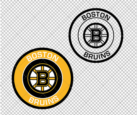 Boston Bruins Circle 2007 005, Svg, Dxf, Eps, Png - SvgShopArt