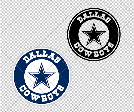 Dallas Cowboys Circle 1971 003, Svg, Dxf, Eps, Png - SvgShopArt