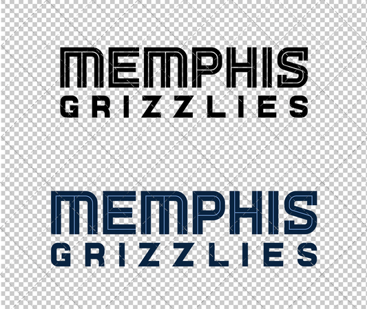 Memphis Grizzlies Wordmark 2018, Svg, Dxf, Eps, Png - SvgShopArt