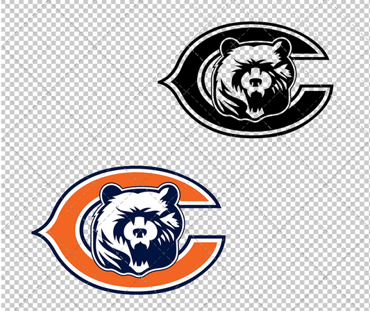 Chicago Bears Alternate 1987, Svg, Dxf, Eps, Png - SvgShopArt