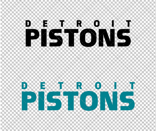 Detroit Pistons Wordmark 1996, Svg, Dxf, Eps, Png - SvgShopArt