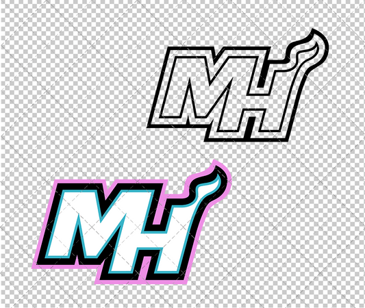 Miami Heat Vice Concept 2017 006, Svg, Dxf, Eps, Png - SvgShopArt