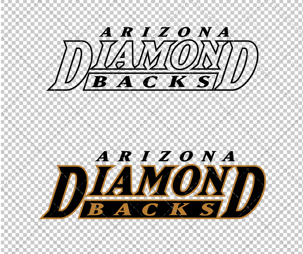 Arizona Diamondbacks Wordmark 1998 002, Svg, Dxf, Eps, Png - SvgShopArt