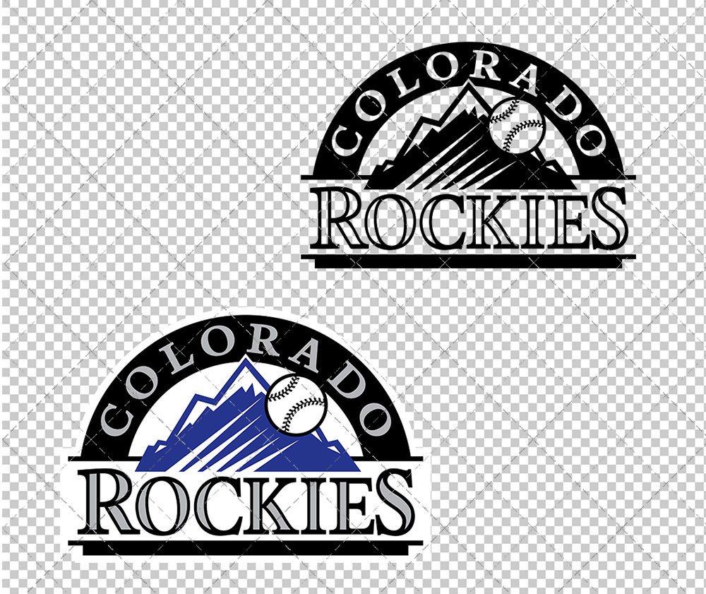 Colorado Rockies 1993, Svg, Dxf, Eps, Png - SvgShopArt