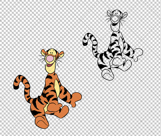 Tigger - Winnie The Pooh, Svg, Dxf, Eps, Png - SvgShopArt