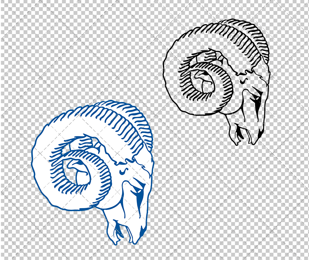 Los Angeles Rams 1975, Svg, Dxf, Eps, Png - SvgShopArt