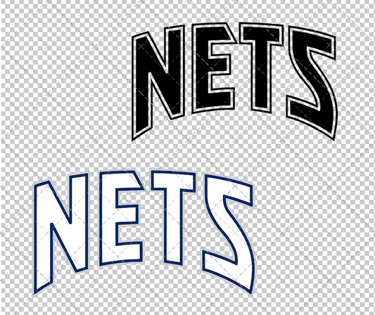 Brooklyn Nets Wordmark 1997 002, Svg, Dxf, Eps, Png - SvgShopArt