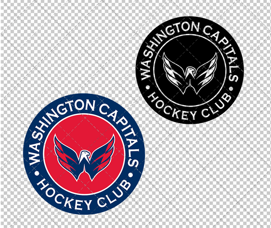 Washington Capitals Circle 2007 005, Svg, Dxf, Eps, Png - SvgShopArt