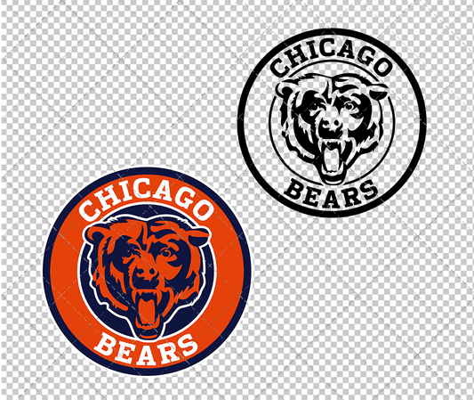 Chicago Bears Circle 2012 003, Svg, Dxf, Eps, Png - SvgShopArt