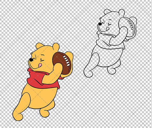 Winnie The Pooh, Svg, Dxf, Eps, Png - SvgShopArt