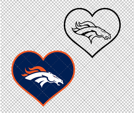 Denver Broncos Concept 1997, Svg, Dxf, Eps, Png - SvgShopArt