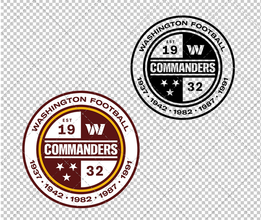 Washington Commanders Alternate 2022, Svg, Dxf, Eps, Png - SvgShopArt