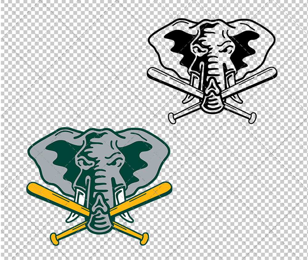 Oakland Athletics Alternate 1993, Svg, Dxf, Eps, Png - SvgShopArt