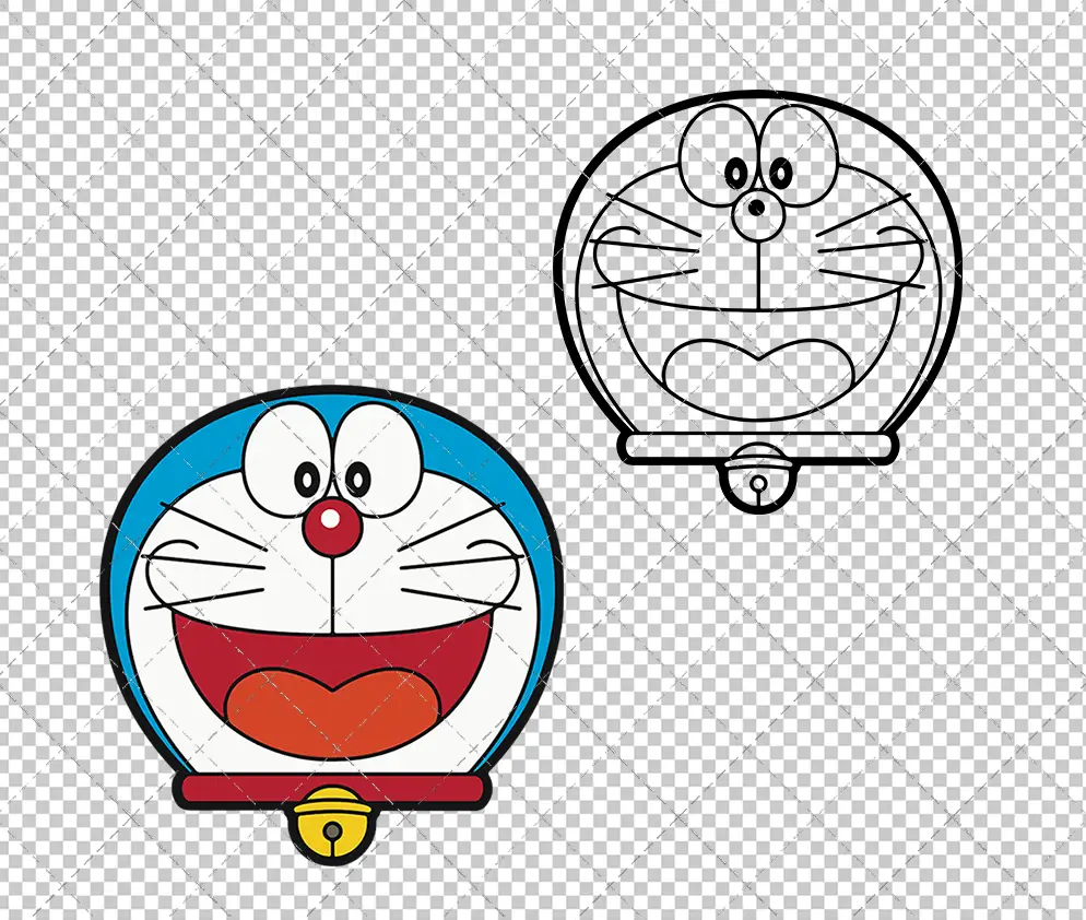 Doraemon 002, Svg, Dxf, Eps, Png - SvgShopArt