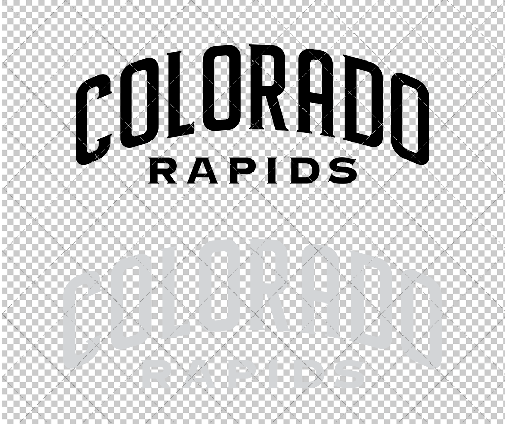 Colorado Rapids Wordmark 2007 004, Svg, Dxf, Eps, Png - SvgShopArt