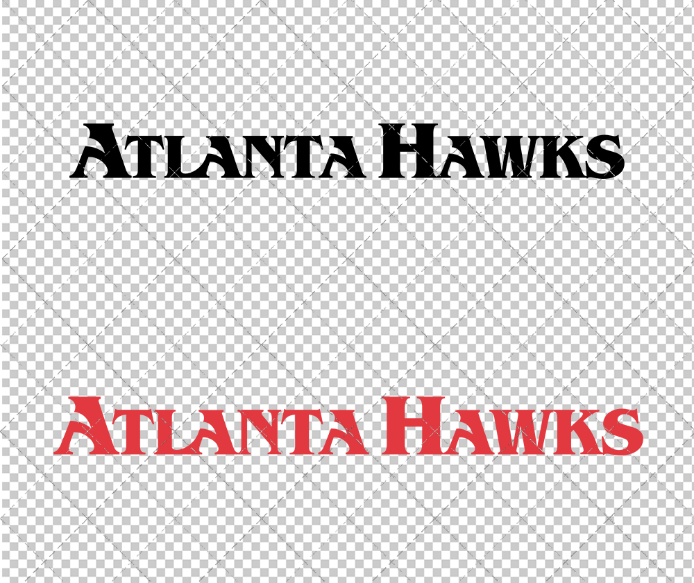 Atlanta Hawks Wordmark 1995, Svg, Dxf, Eps, Png - SvgShopArt