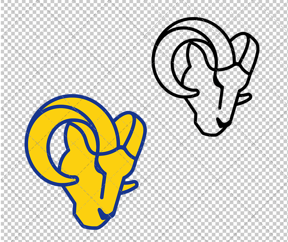 Los Angeles Rams Concept 2020 005, Svg, Dxf, Eps, Png - SvgShopArt