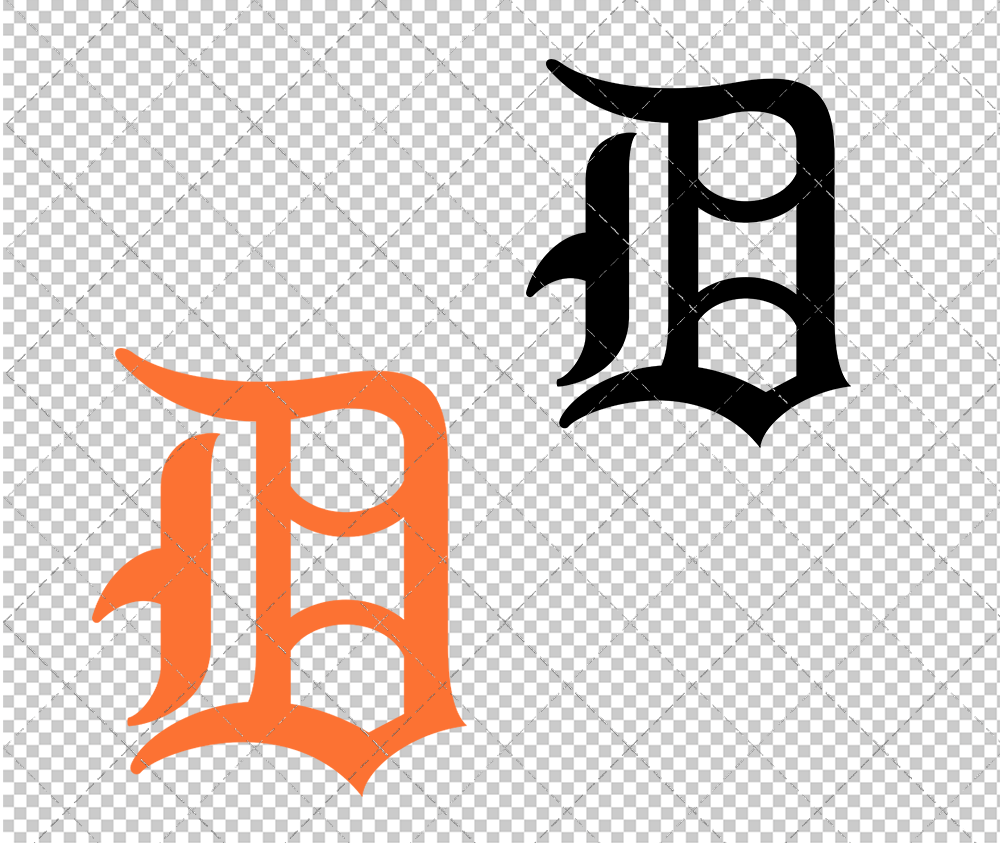 Detroit Tigers Cap 1947, Svg, Dxf, Eps, Png - SvgShopArt