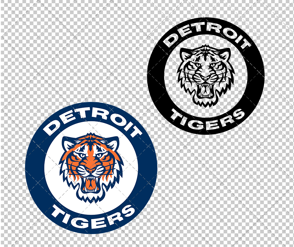 Detroit Tigers Circle 1994, Svg, Dxf, Eps, Png - SvgShopArt