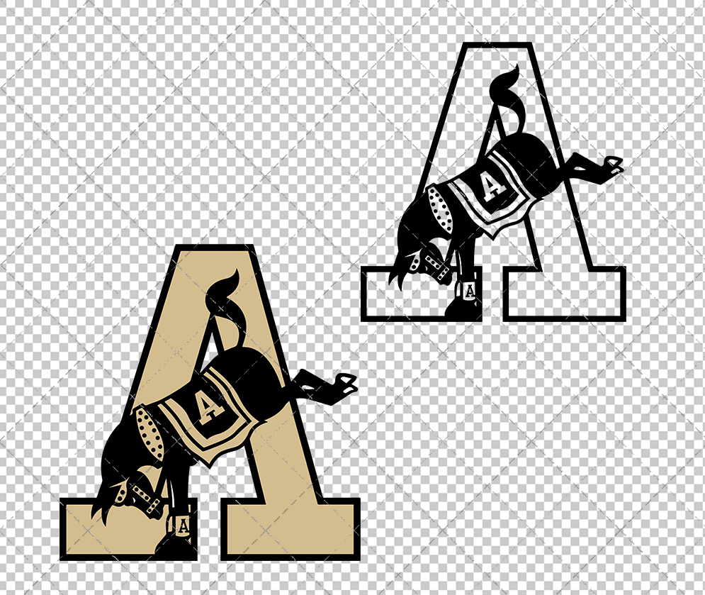 Army Black Knights Alternate 2010 008, Svg, Dxf, Eps, Png - SvgShopArt