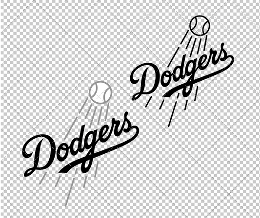 Los Angeles Dodgers Concept 2012 005, Svg, Dxf, Eps, Png - SvgShopArt