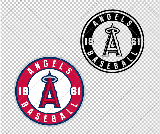 Los Angeles Angels Alternate 2012, Svg, Dxf, Eps, Png - SvgShopArt