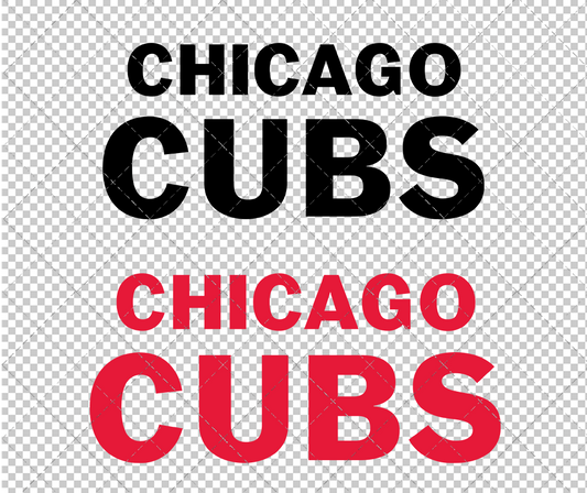 Chicago Cubs Wordmark 1983, Svg, Dxf, Eps, Png - SvgShopArt