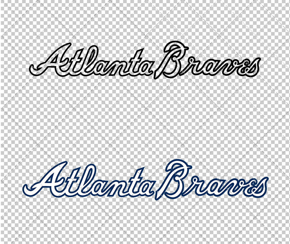 Atlanta Braves Wordmark 2012, Svg, Dxf, Eps, Png - SvgShopArt