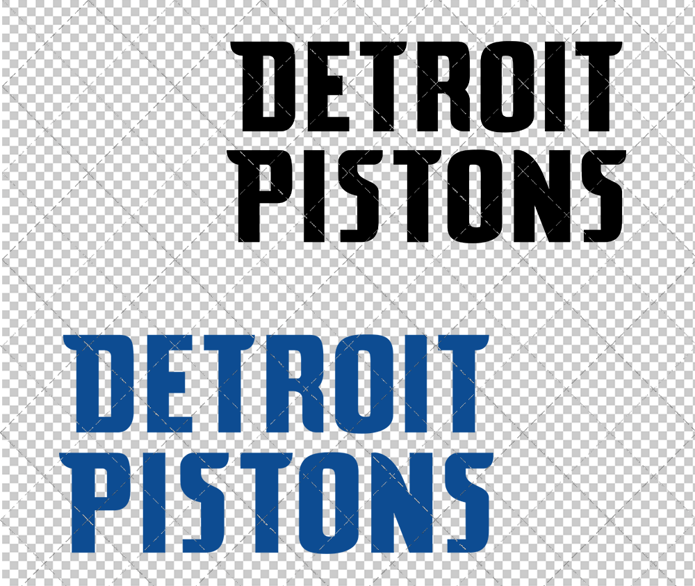 Detroit Pistons Wordmark 2017 002, Svg, Dxf, Eps, Png - SvgShopArt