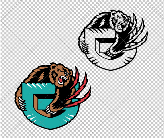 Memphis Grizzlies Alternate 2001 003, Svg, Dxf, Eps, Png - SvgShopArt