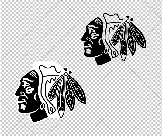 Chicago Blackhawks Concept 1999 010, Svg, Dxf, Eps, Png - SvgShopArt