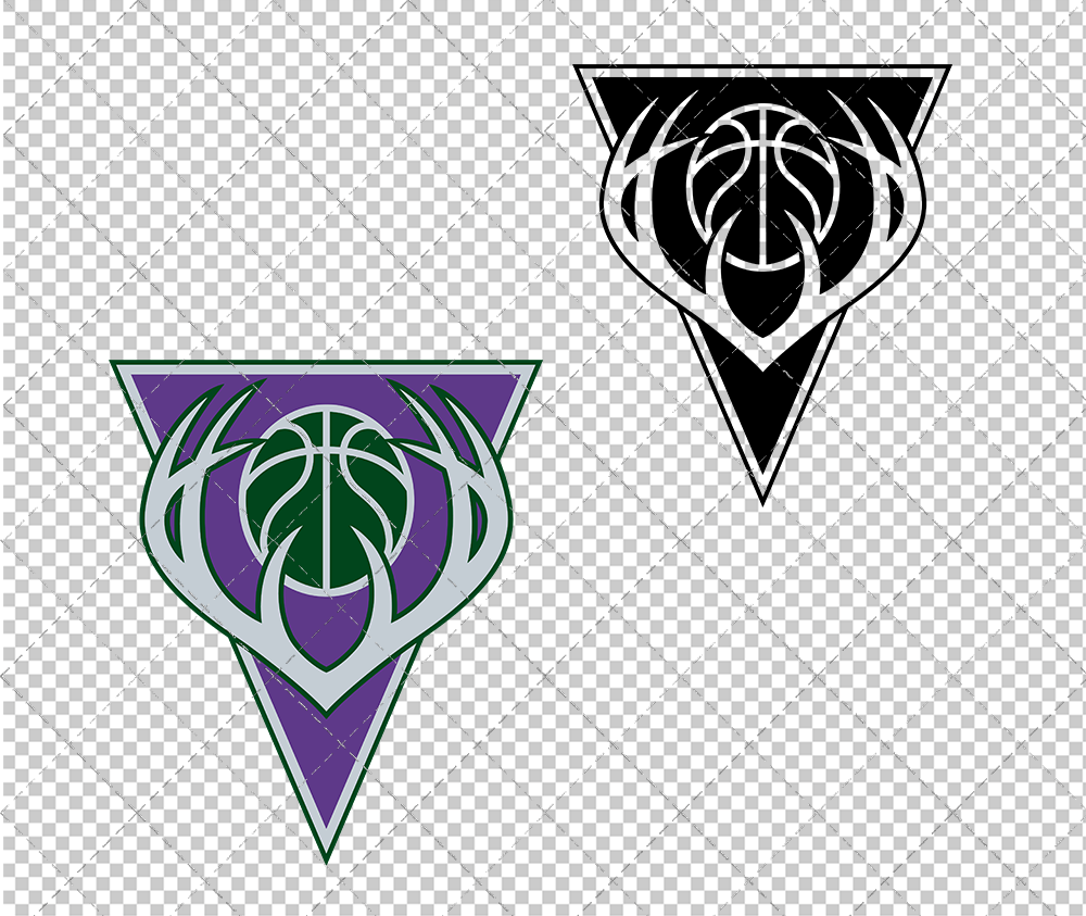 Milwaukee Bucks Alternate 1999, Svg, Dxf, Eps, Png - SvgShopArt