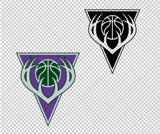 Milwaukee Bucks Alternate 1999, Svg, Dxf, Eps, Png - SvgShopArt
