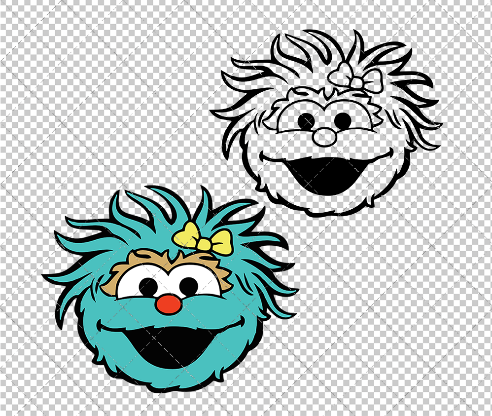 Rosita - Sesame Street, Svg, Dxf, Eps, Png - SvgShopArt