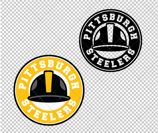 Pittsburgh Steelers Circle 1963 002, Svg, Dxf, Eps, Png - SvgShopArt