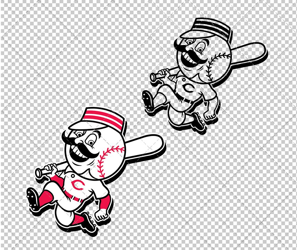 Cincinnati Reds Alternate 2007, Svg, Dxf, Eps, Png - SvgShopArt