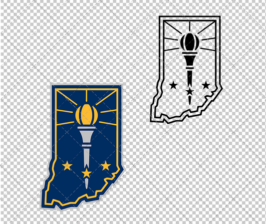 Indiana Pacers Concept 2017 006, Svg, Dxf, Eps, Png - SvgShopArt
