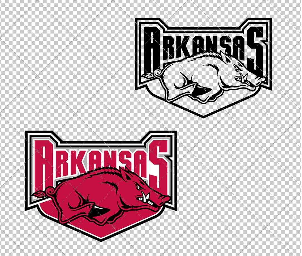 Arkansas Razorbacks Alternate 2001 004, Svg, Dxf, Eps, Png - SvgShopArt