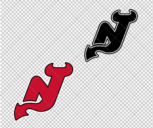 New Jersey Devils Concept 1999 009, Svg, Dxf, Eps, Png - SvgShopArt