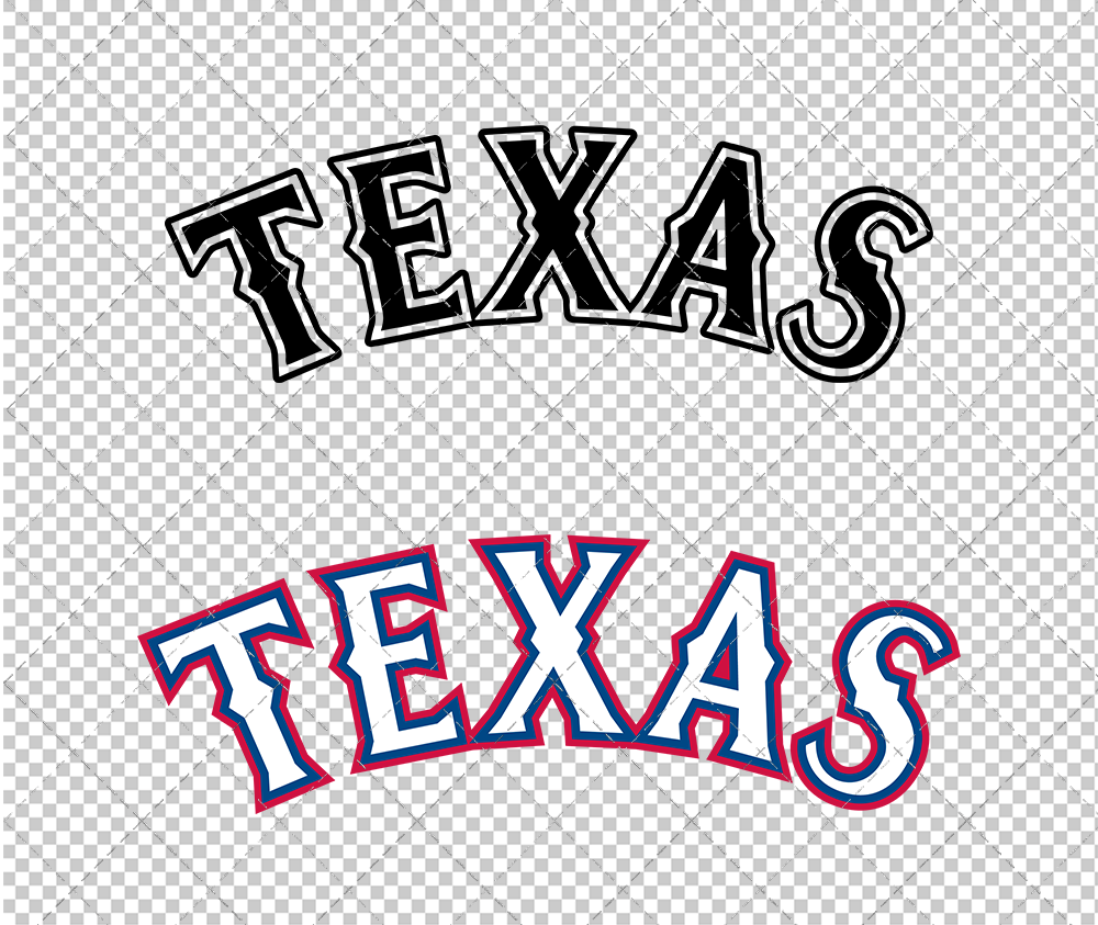 Texas Rangers Jersey 2014 002, Svg, Dxf, Eps, Png - SvgShopArt