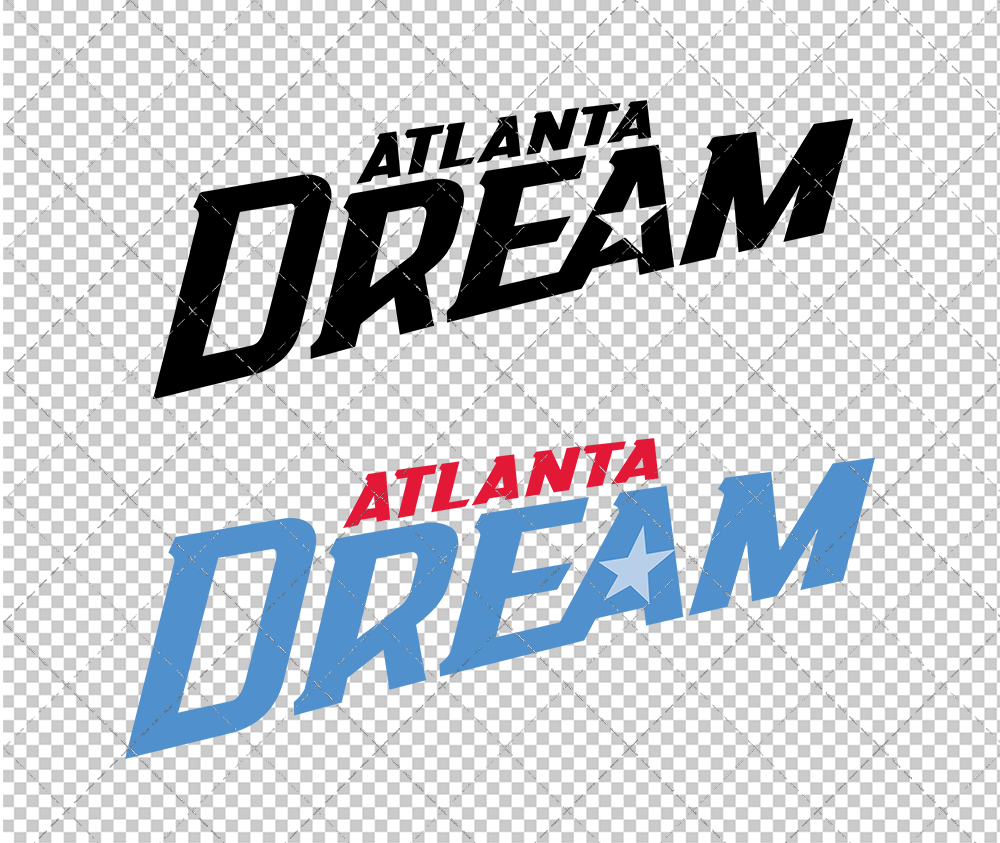 Atlanta Dream Wordmark 2008, Svg, Dxf, Eps, Png - SvgShopArt