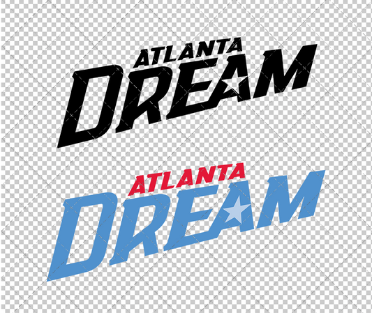 Atlanta Dream Wordmark 2008, Svg, Dxf, Eps, Png - SvgShopArt