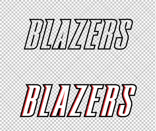 Portland Trail Blazers Jersey 2002 003, Svg, Dxf, Eps, Png - SvgShopArt