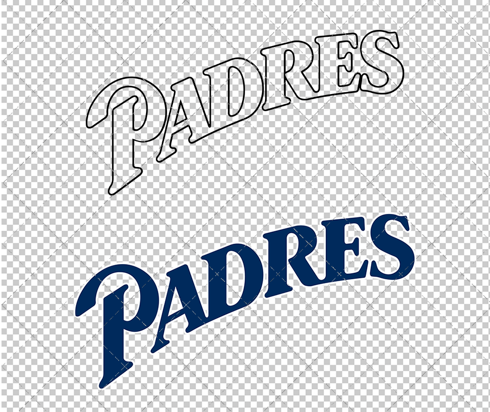 San Diego Padres Wordmark 2000, Svg, Dxf, Eps, Png - SvgShopArt