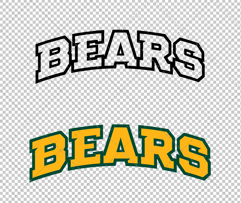 Baylor Bears Wordmark 2005 006, Svg, Dxf, Eps, Png - SvgShopArt