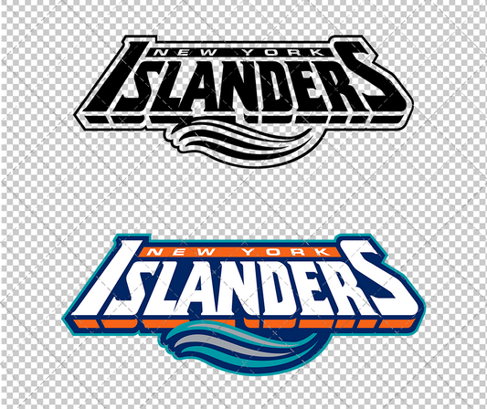 New York Islanders Wordmark 1995, Svg, Dxf, Eps, Png - SvgShopArt