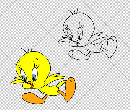 Tweety - Looney Tunes, Svg, Dxf, Eps, Png - SvgShopArt